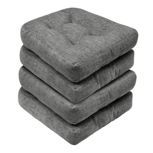 Dark grey chair cushions - grey,